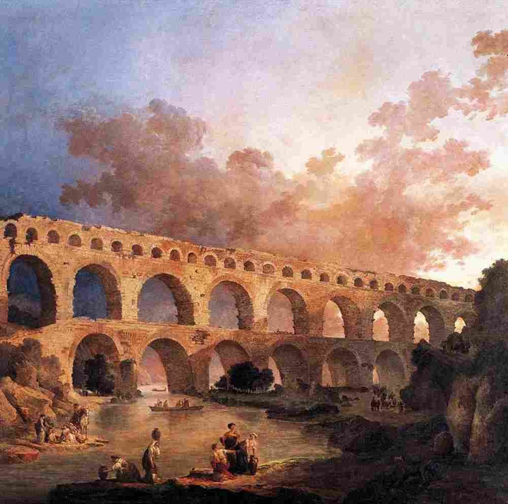 rob The Pont du Gard Art A4 Photo Print