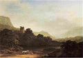 roberts Landscape with Castle Art A4 Photo Print