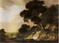 roberts Landstorm with Travellers on the Road to the Left Art A4 Photo Print