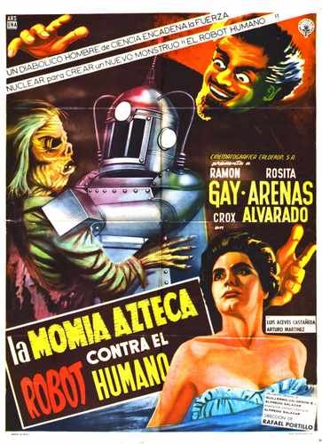 robot vs aztec mummy  01 film star poster A4 Photo Print