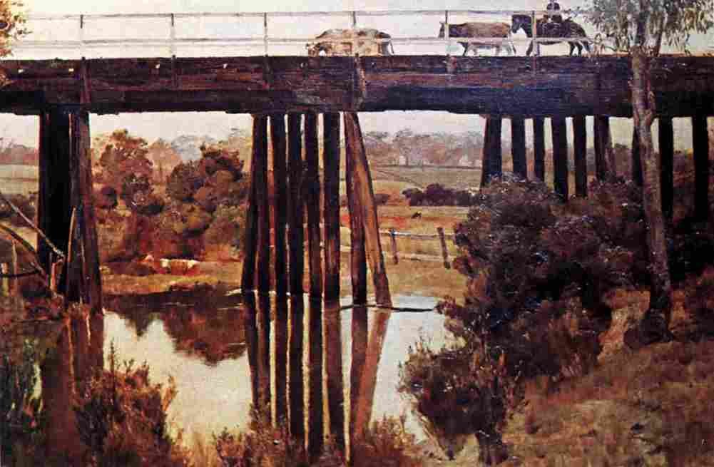 robtom The Old Bridge Gardiners Creek Art A4 Photo Print