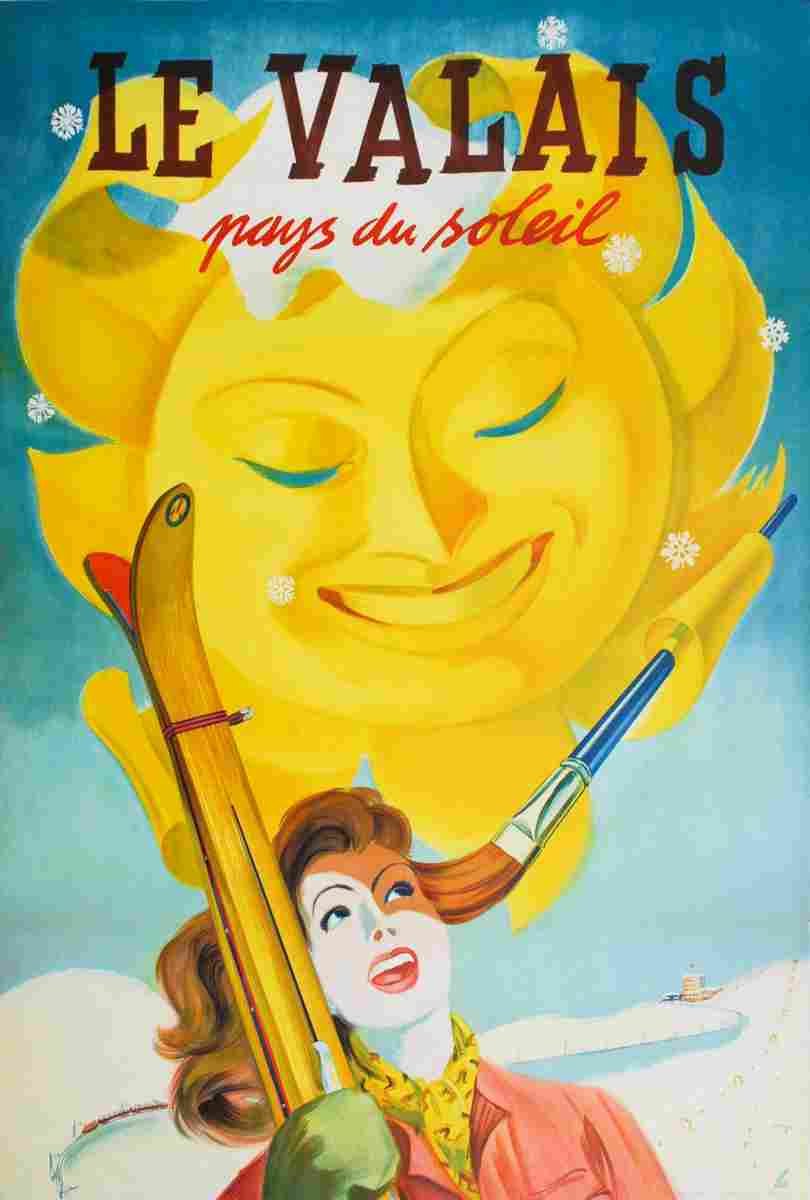 rochers de naye herbert libiszewski 1948 15 Advert A4 Photo Print