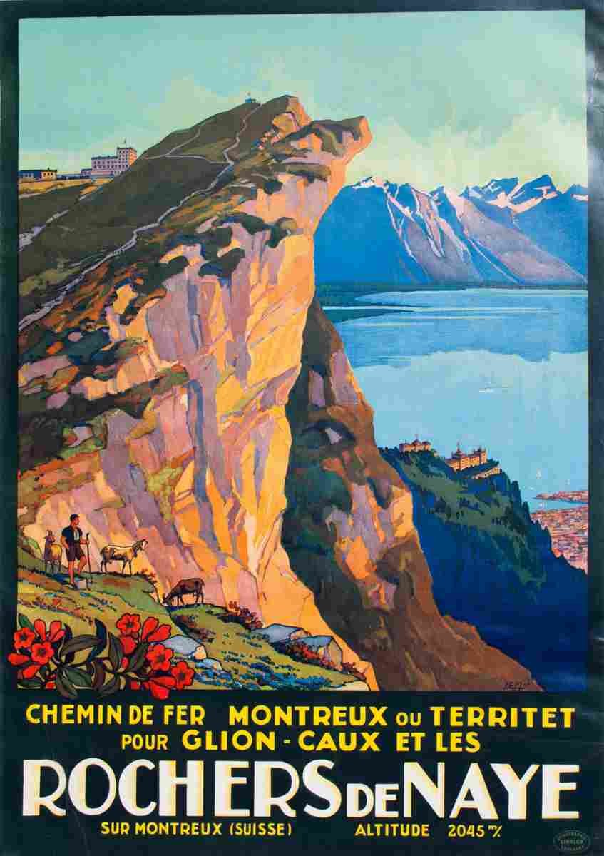 rochers de naye je mueller 1927 4 Advert A4 Photo Print