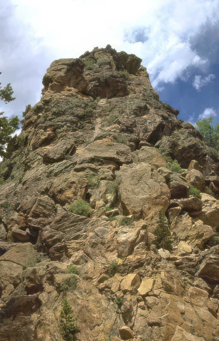rock castle shadows Vintage A4 Photo Print