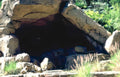 rock cave waterfall Vintage A4 Photo Print