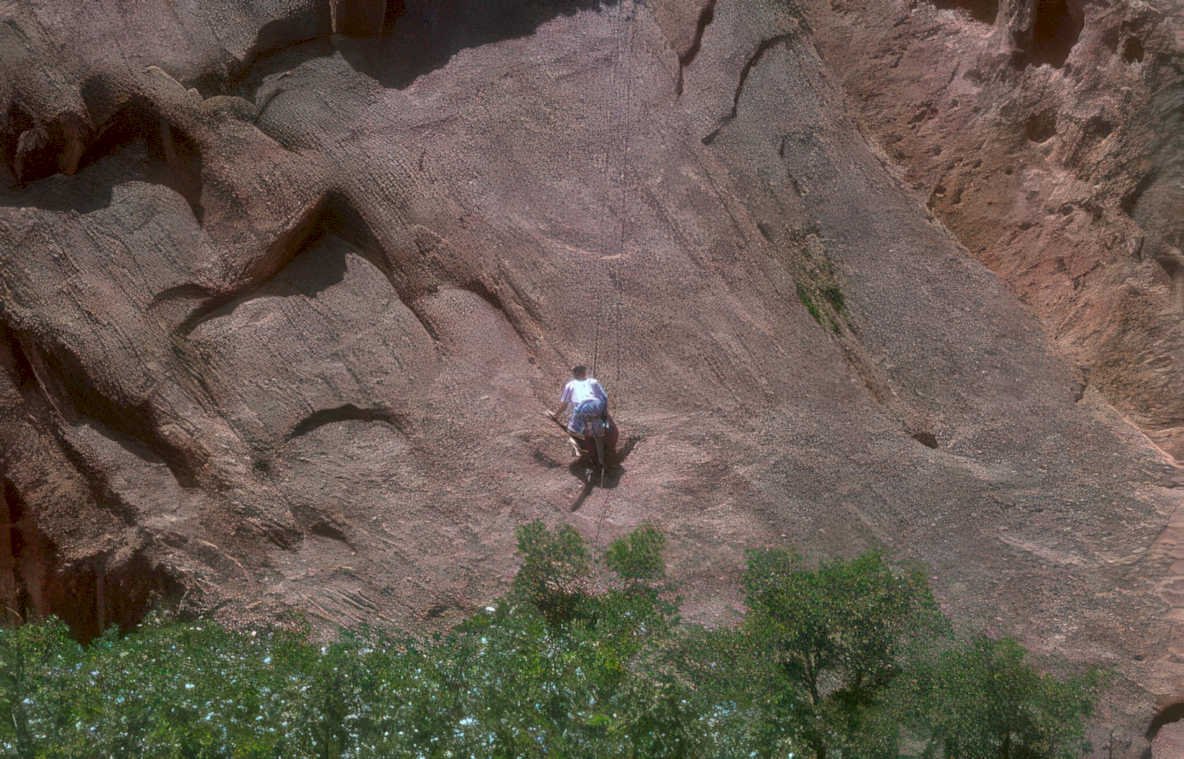 rock climbing gods Vintage A4 Photo Print
