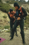 rock climbing rescue Vintage A4 Photo Print