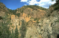 rock mountain slope Vintage A4 Photo Print