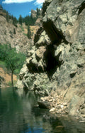 rock waterfall creek Vintage A4 Photo Print