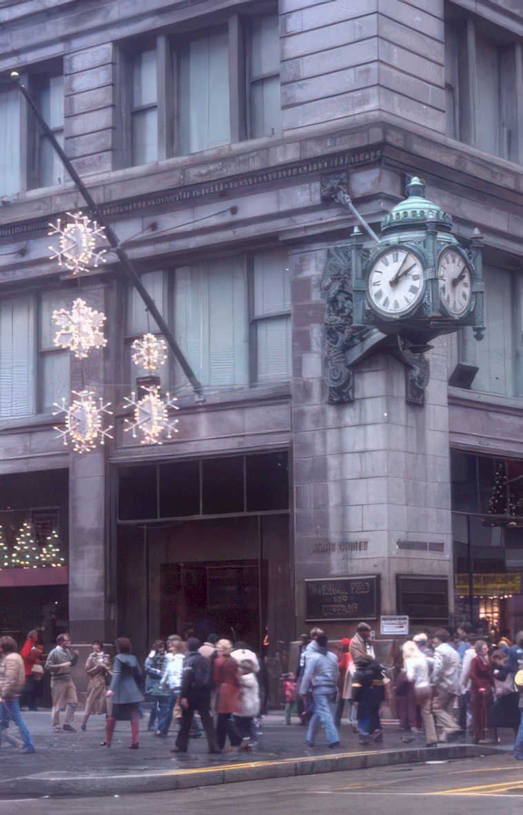 rockefeller center shopping Vintage A4 Photo Print
