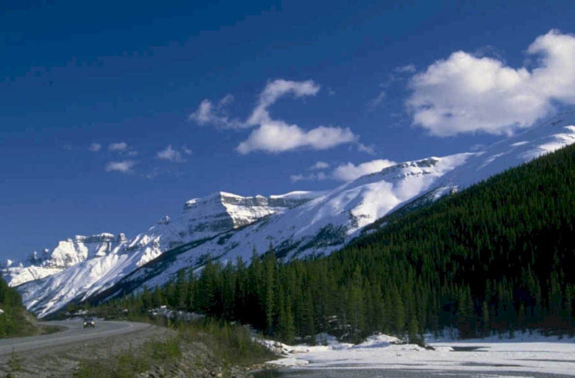 rockies banff winter 1980s 1990s A4 Photo Print