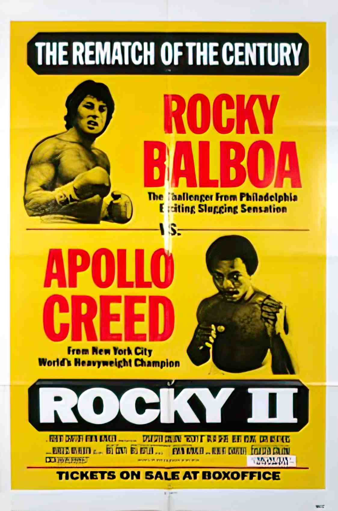 rocky II us 1sh B mgm Advert A4 Photo Print