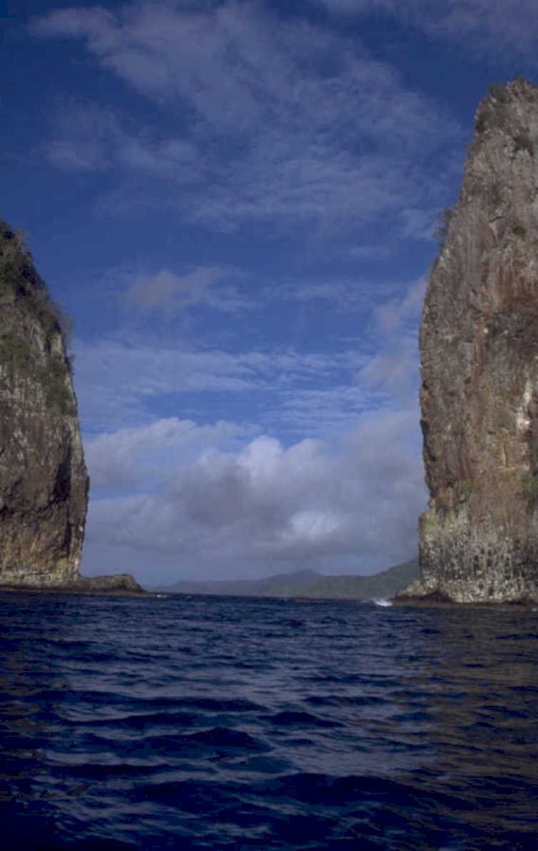rocky cliffs ocean 1980s 1990s A4 Photo Print