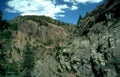 rocky mountain canyon 1 Vintage A4 Photo Print