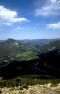 rocky mountain landscape 2 Vintage A4 Photo Print