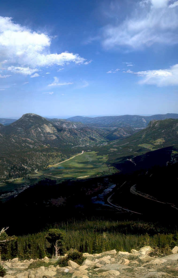 rocky mountain landscape 2 Vintage A4 Photo Print