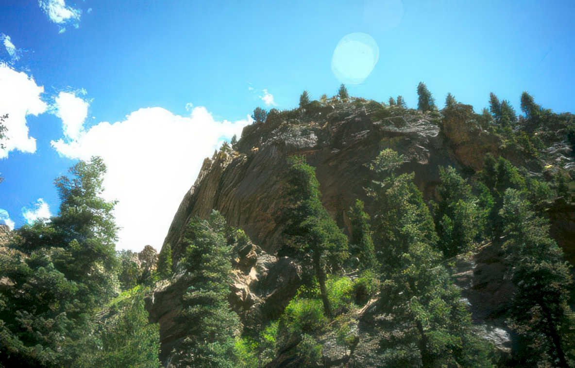 rocky mountain peak 1 Vintage A4 Photo Print