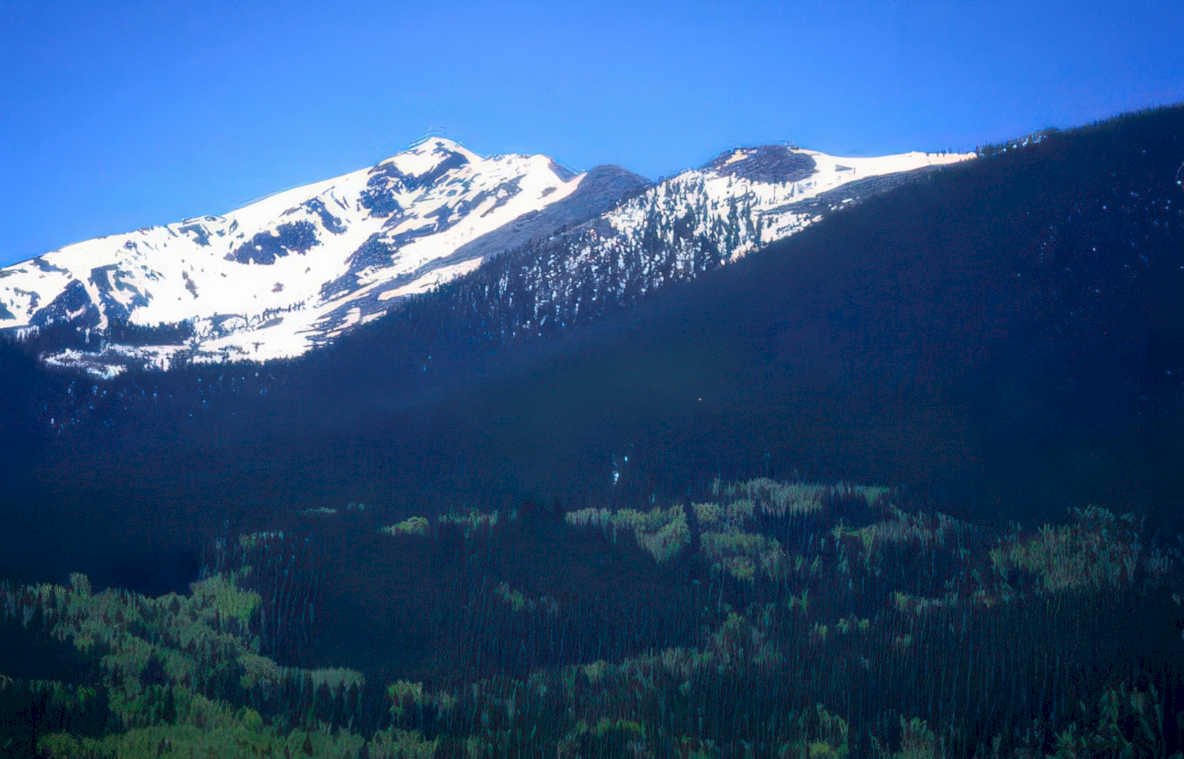 rocky mountain peak 2 Vintage A4 Photo Print