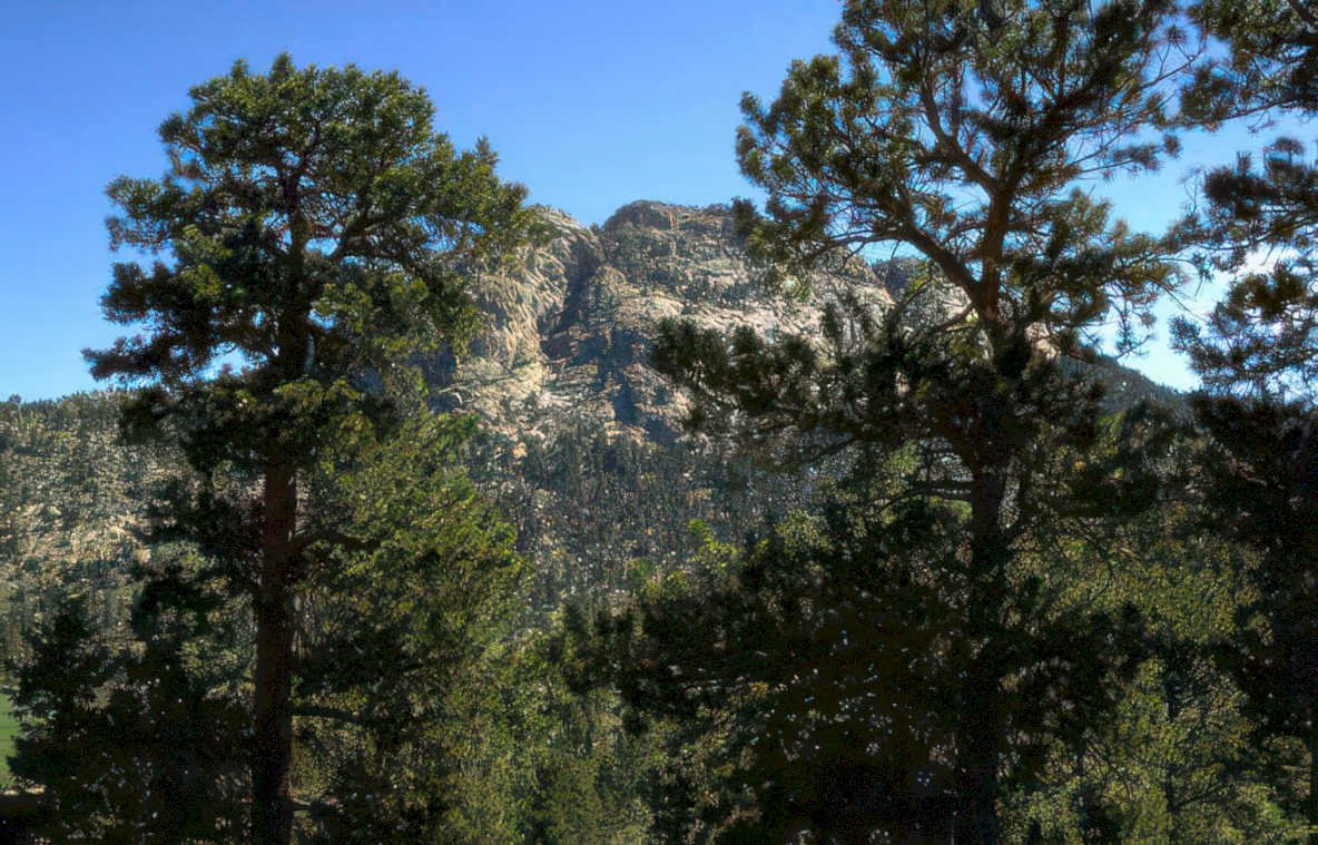 rocky mountain peak 3 Vintage A4 Photo Print