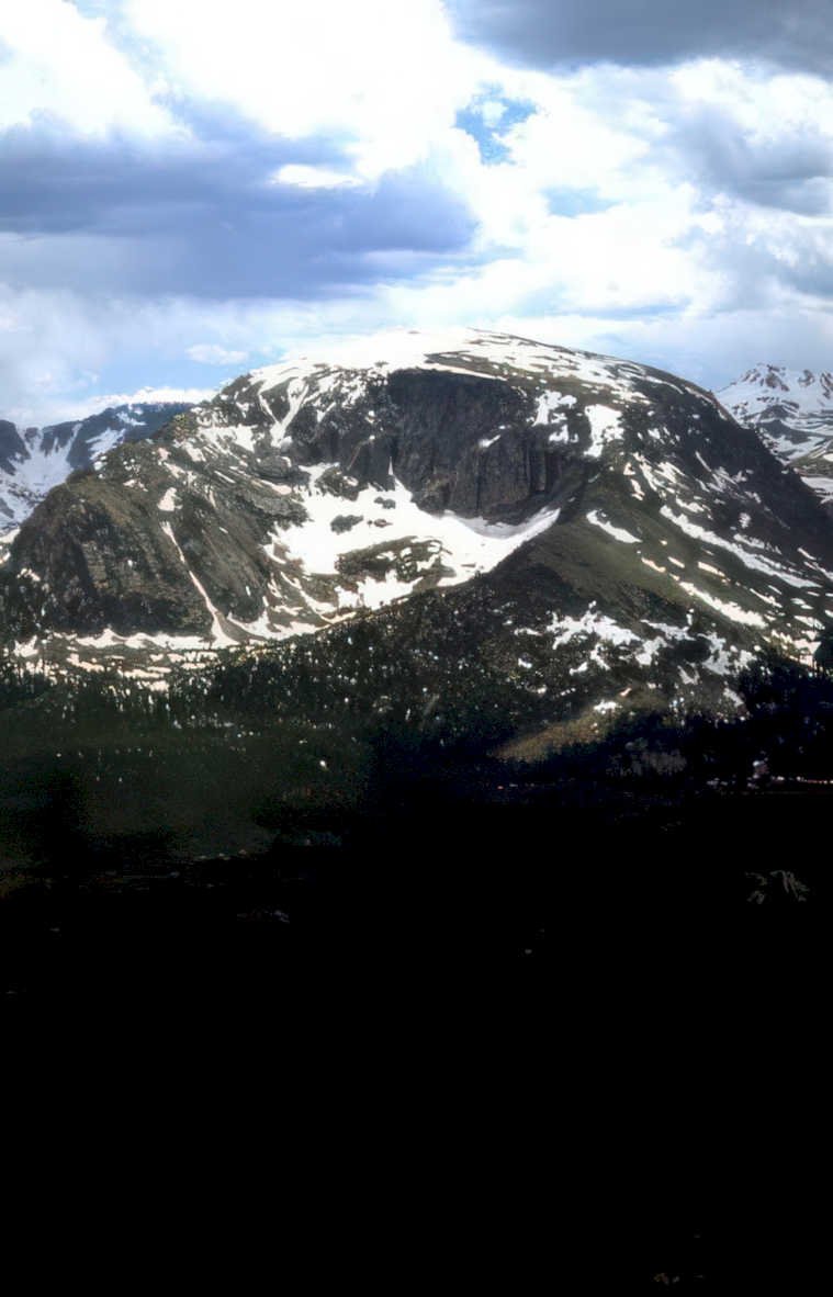 rocky mountain peak 4 Vintage A4 Photo Print