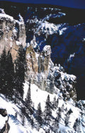 rocky mountain peaks 1 Vintage A4 Photo Print