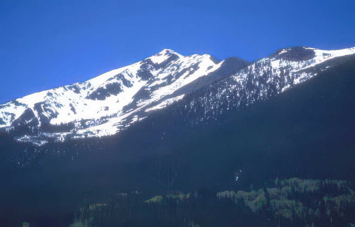 rocky mountain scape 2 Vintage A4 Photo Print