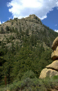 rocky mountain scape 3 Vintage A4 Photo Print