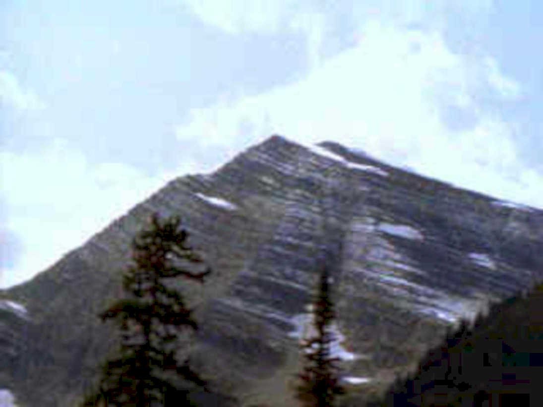 rocky mountain scene1980s 1990s A4 Photo Print