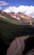 rocky mountains road 1980s 1990s A4 Photo Print