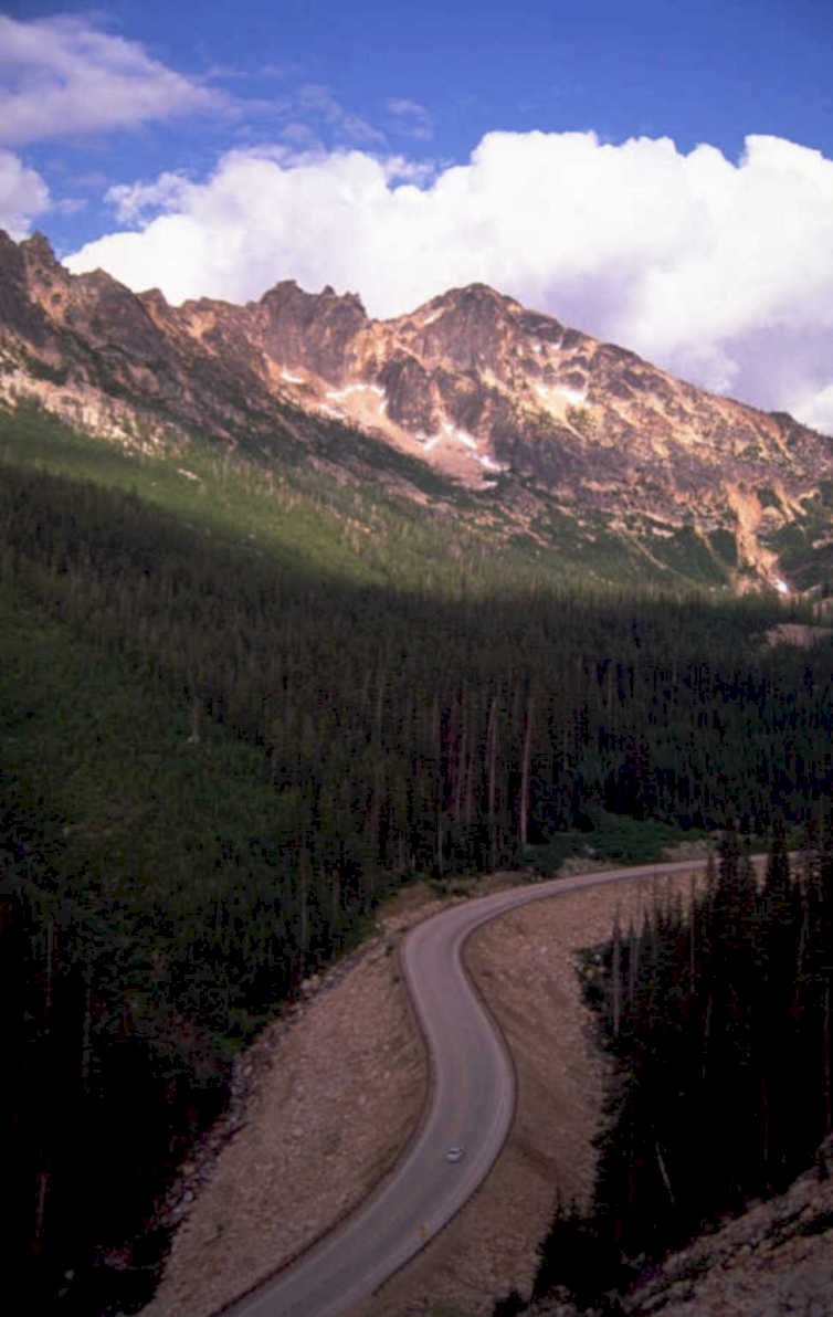 rocky mountains road 1980s 1990s A4 Photo Print