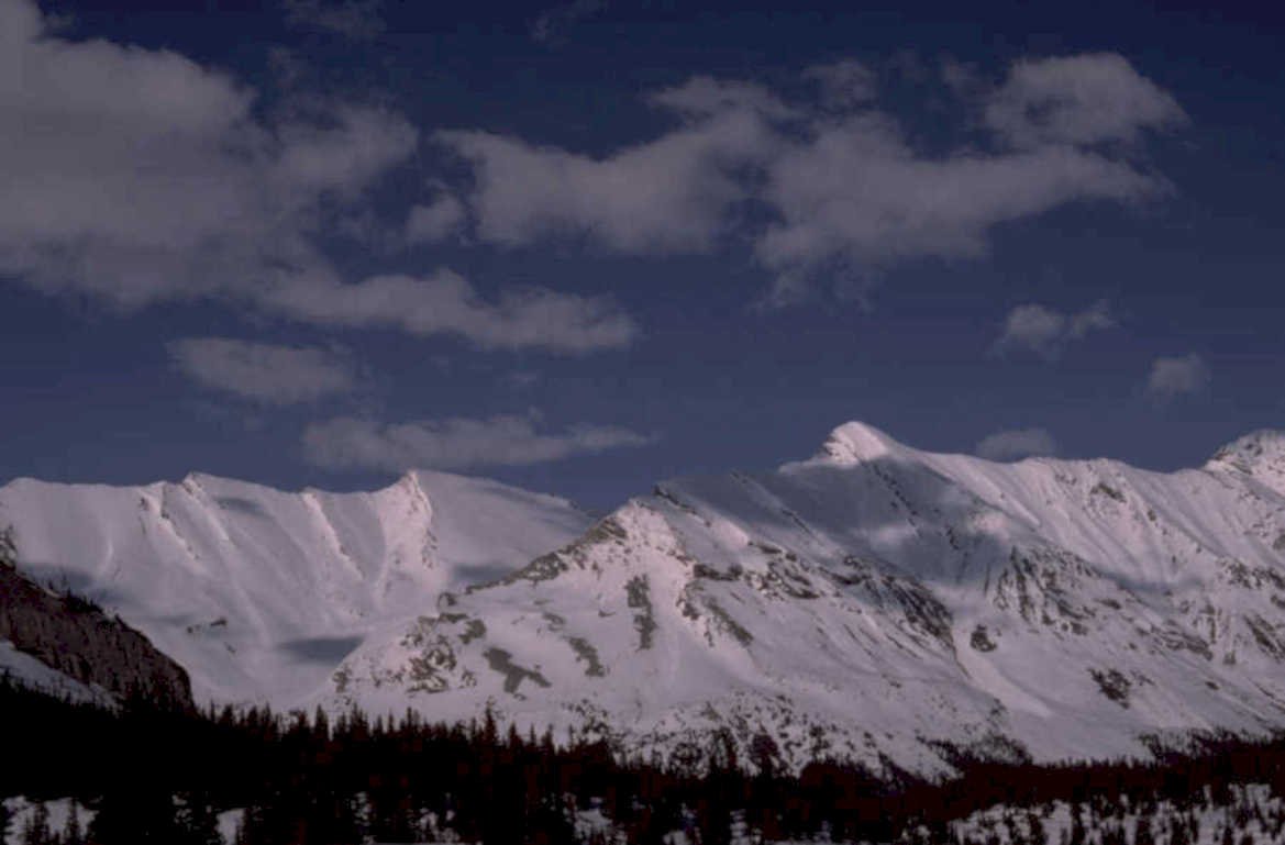 rocky mountains snow 1980s 1990s A4 Photo Print