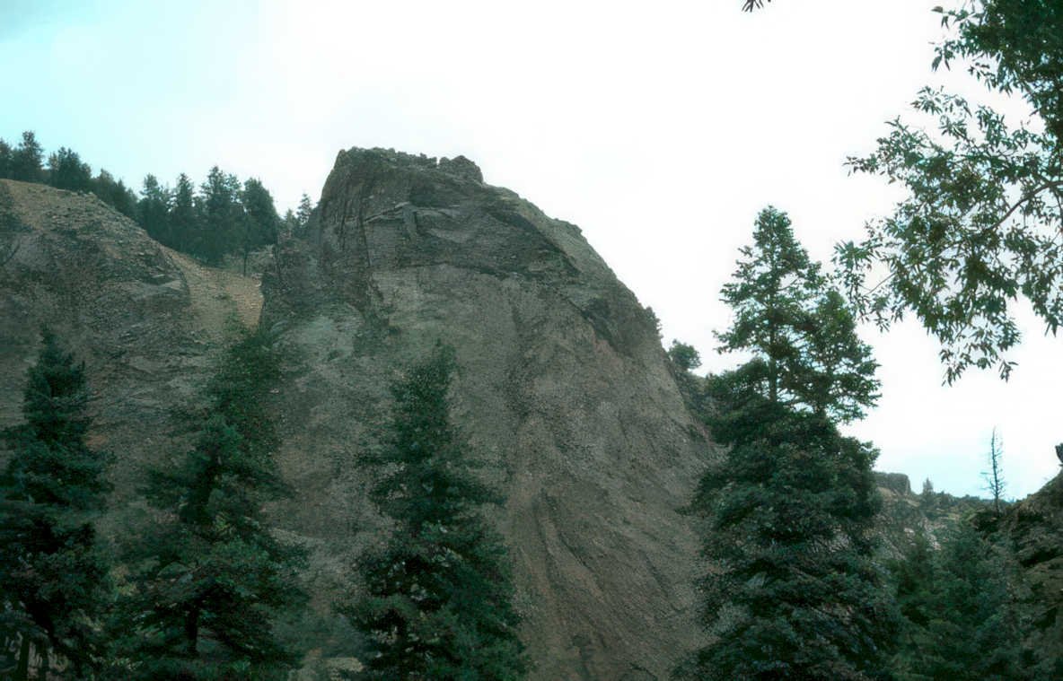 rocky sandstone cliff Vintage A4 Photo Print