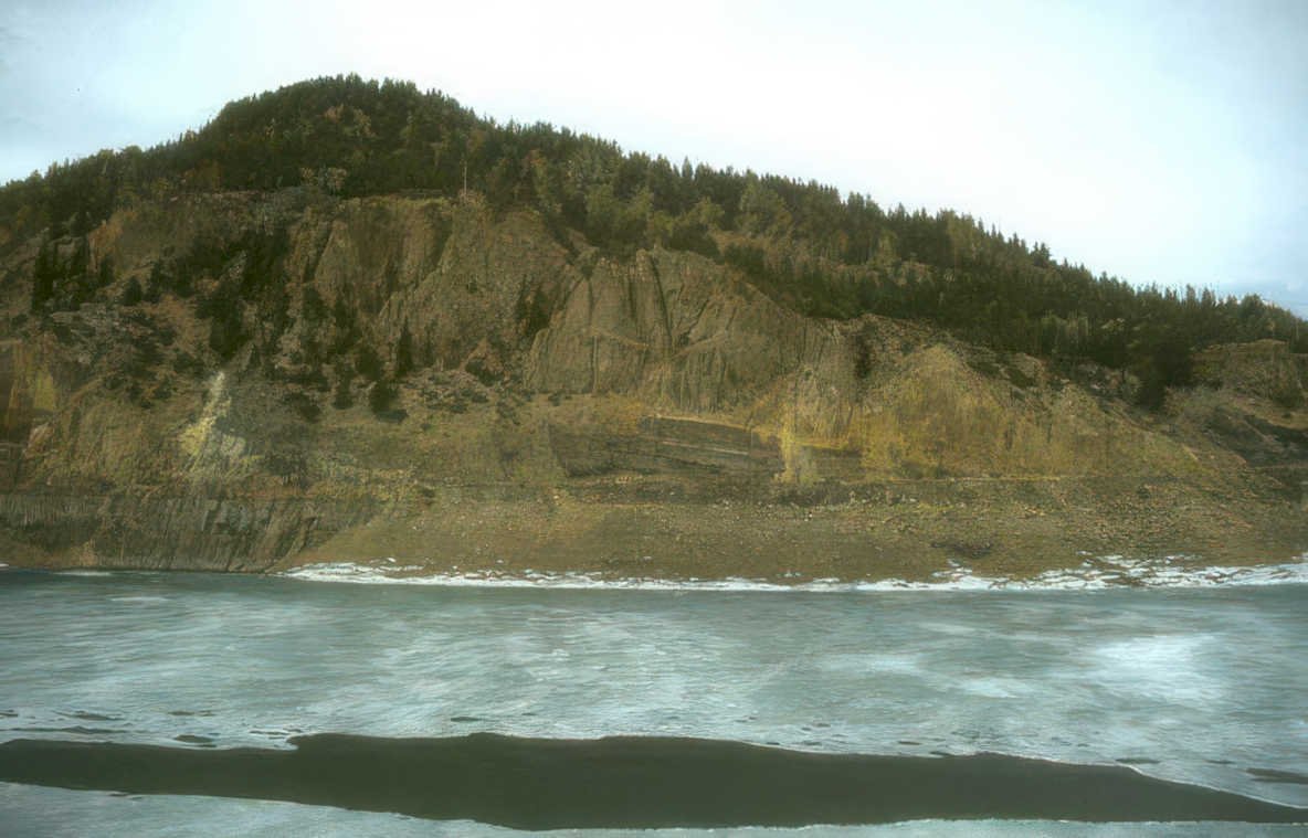 rocky shore alaska Vintage A4 Photo Print
