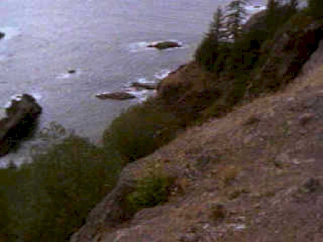 rocky shoreline superior1980s 1990s A4 Photo Print