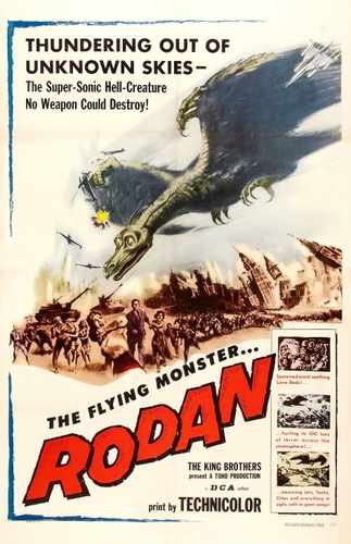 rodan flying monster  01 film star poster A4 Photo Print