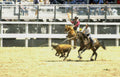 rodeo calf roping 2 Vintage A4 Photo Print