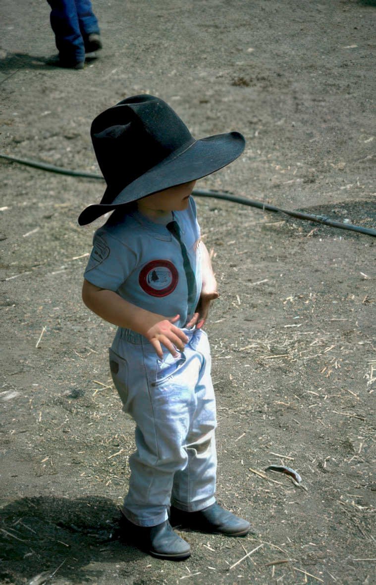 rodeo kid target Vintage A4 Photo Print