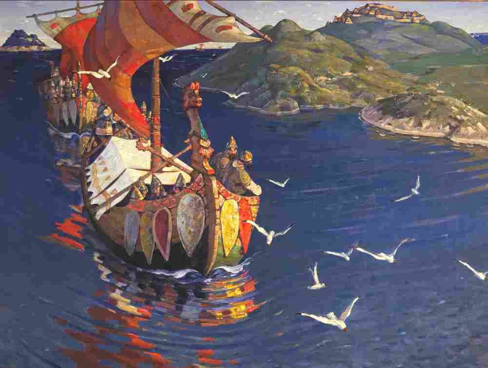 roerich guests from overseas Art A4 Photo Print