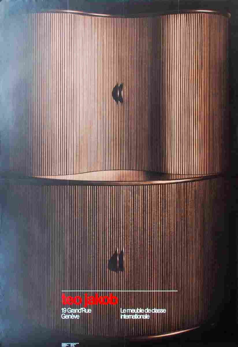 roger pfund kurt thut chez teo jakob geneve 1985 10 Advert A4 Photo Print