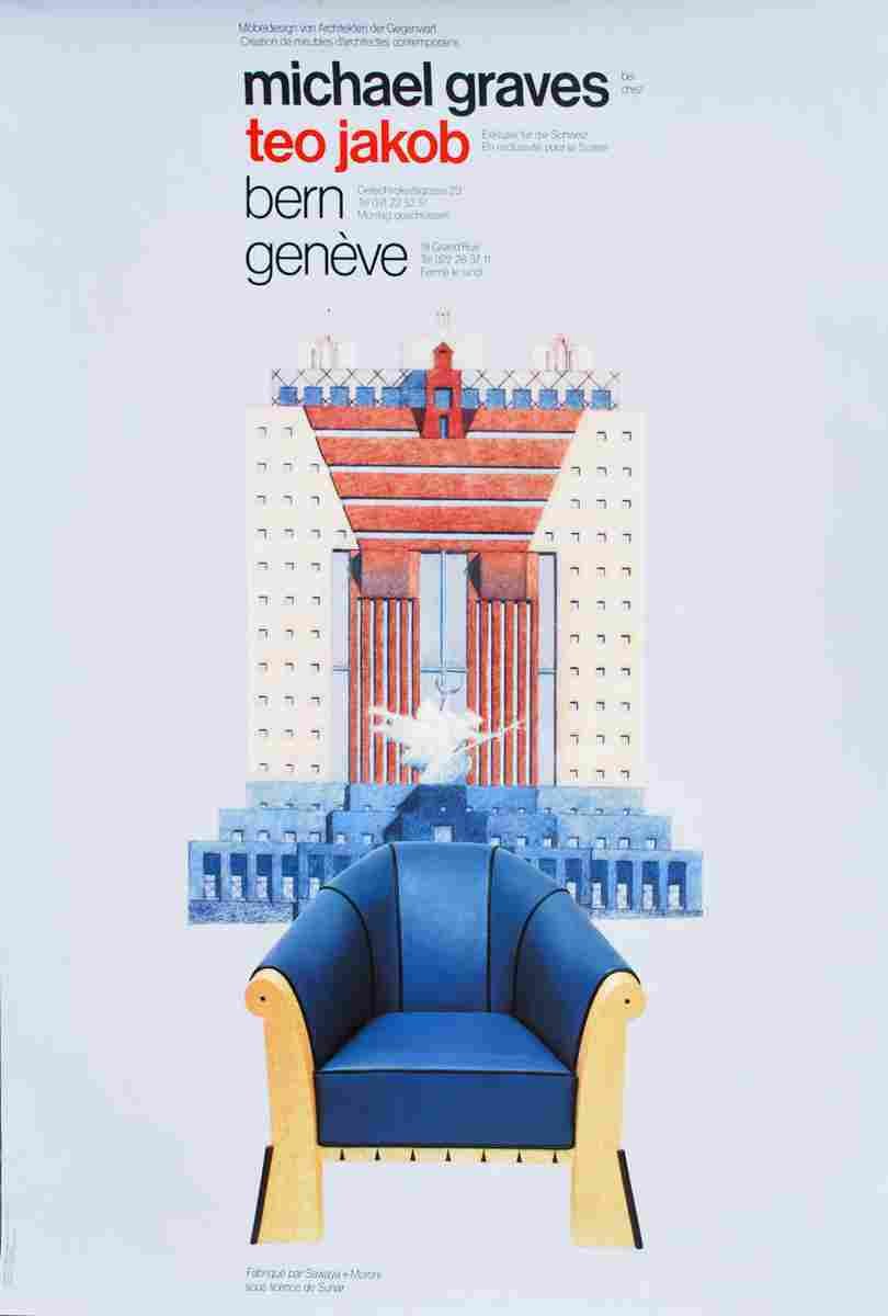 roger pfund michael graves chez teo jakob 1988 4 Advert A4 Photo Print