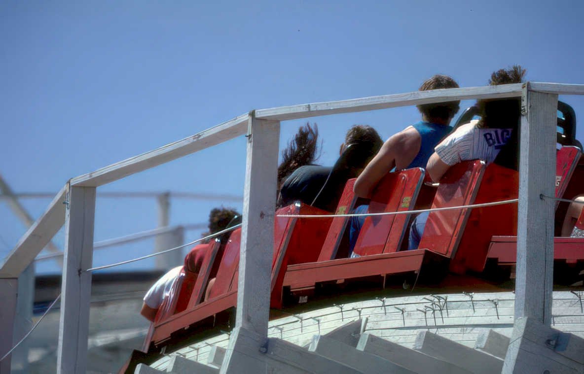 roller coaster bigdipper Vintage A4 Photo Print