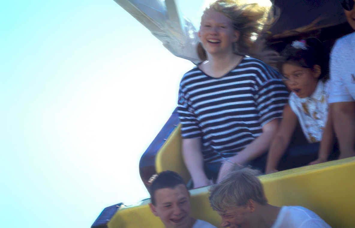 roller coaster coney 1 Vintage A4 Photo Print