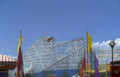 roller coaster flags Vintage A4 Photo Print