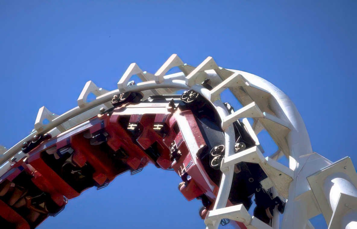 roller coaster kings 1 Vintage A4 Photo Print