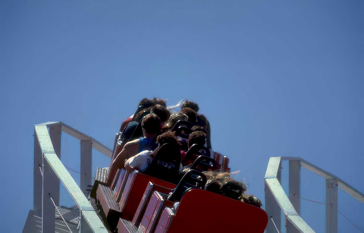 roller coaster magnum Vintage A4 Photo Print