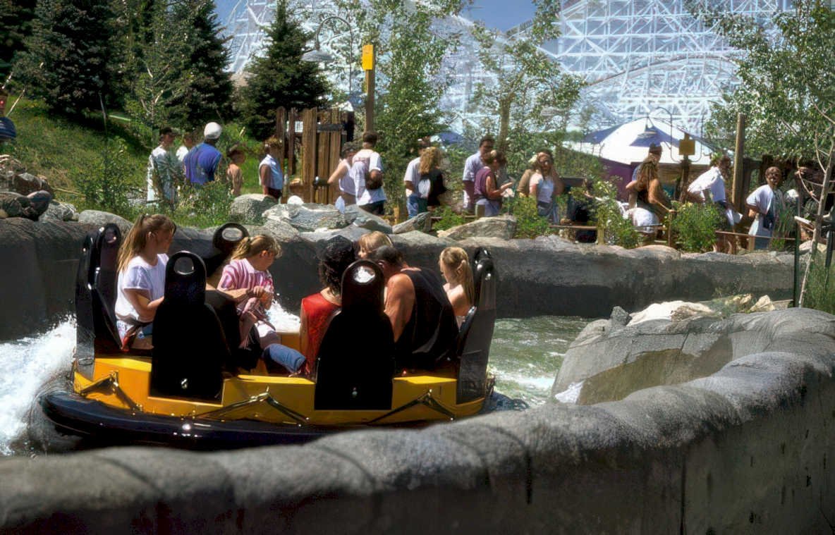 roller coaster raft Vintage A4 Photo Print