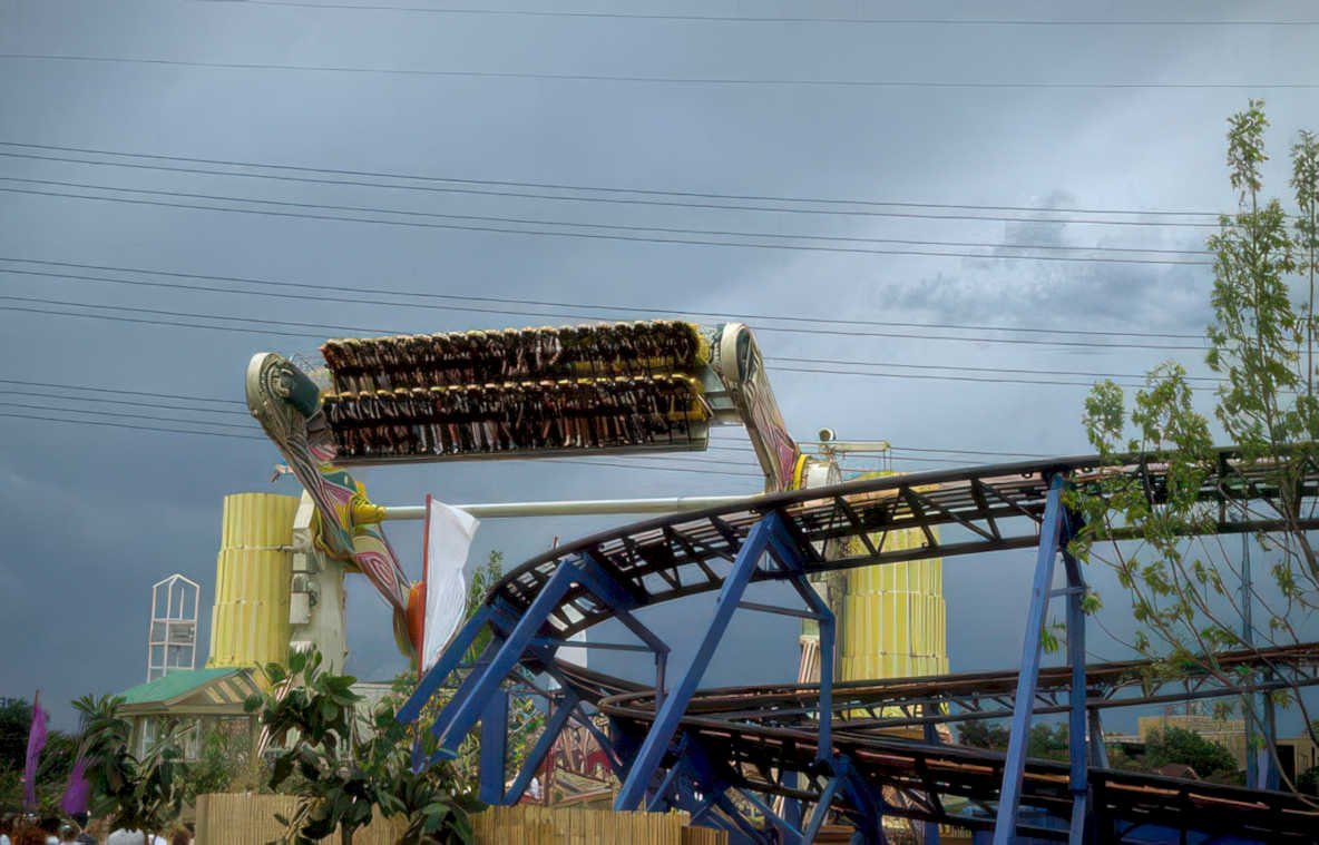 roller coaster ride 3 Vintage A4 Photo Print