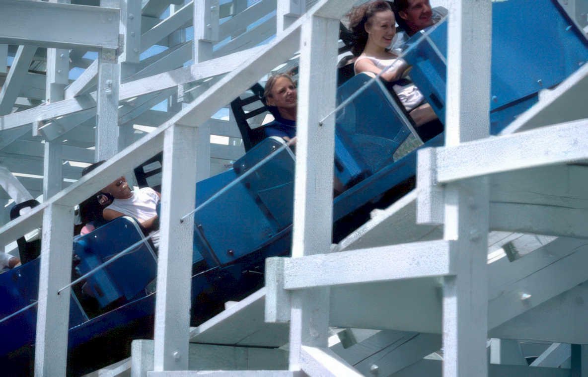 roller coaster ride 9 Vintage A4 Photo Print