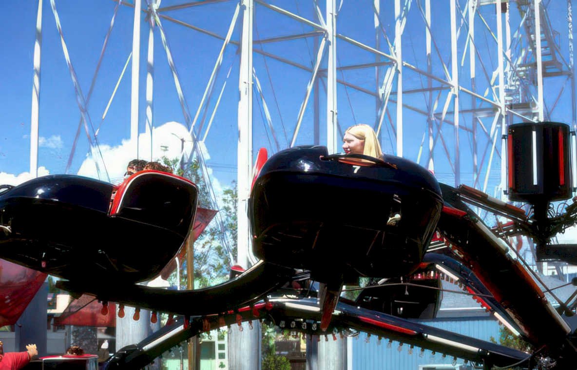 roller coaster sixflags 2 Vintage A4 Photo Print