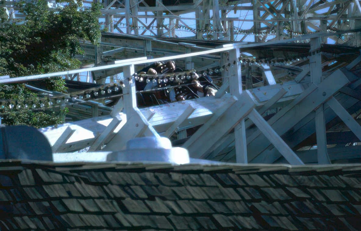 roller coaster sixflags 3 Vintage A4 Photo Print